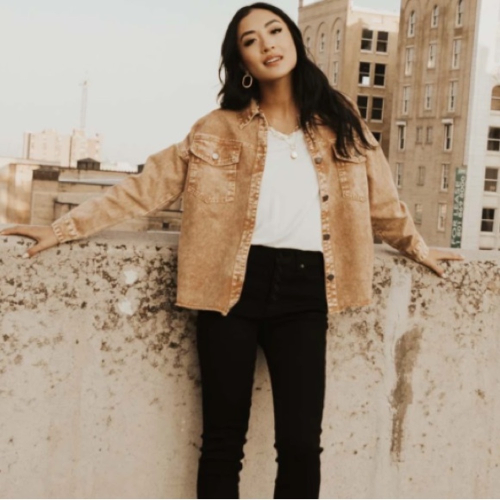 Acid wash denim jacket - Picture 12 of 16